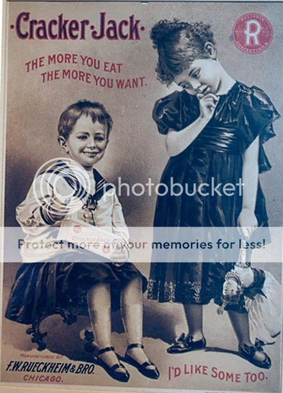 A GREAT 1896 CRACKER JACK F. W. RUECKHEIM & BRO. POSTER CJCA